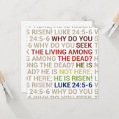 He is Risen Kaart (Voorkant / Achterkant in situ)