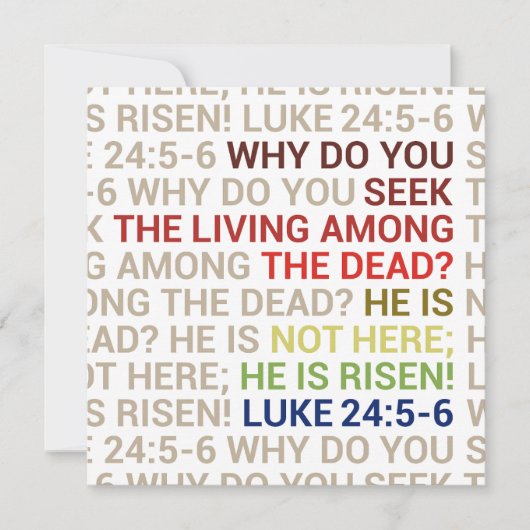 He is Risen Kaart (Voorkant)