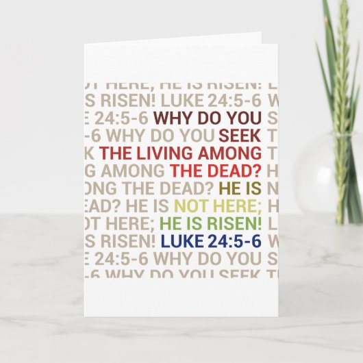 He is Risen Kaart (Voorkant)