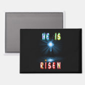 He Is Risen Magneet (Voorkant / Achterkant)