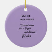 He is Risen Ornament (Achterkant)