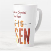 He Is Risen Personalised Image & Text Latte Mug (Angle droit)