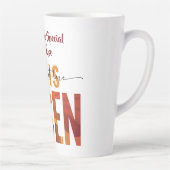He Is Risen Personalised Image & Text Latte Mug (Droite)