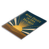 He Is Risen Personalized Faith Journal Notitieboek (Linkerzijde)