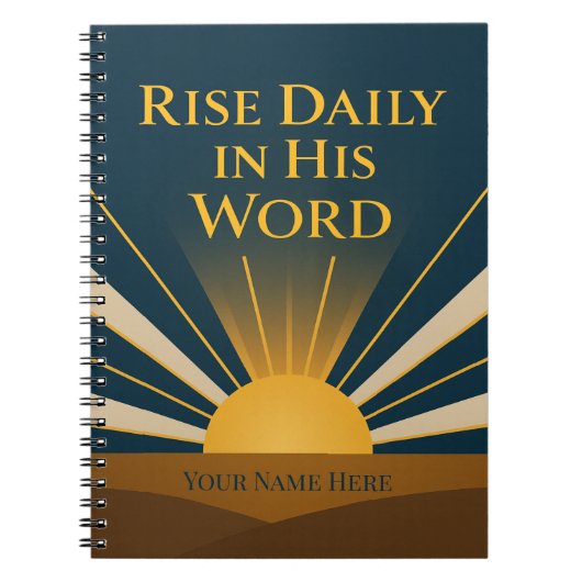 He Is Risen Personalized Faith Journal Notitieboek (Voorkant)