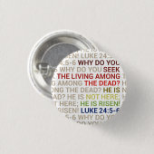 He is Risen Ronde Button 3,2 Cm (Voorkant /achterkant)
