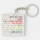 He is Risen Sleutelhanger (Achterkant)