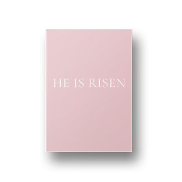 He Is Risen – Soft Pink Easter Faith Wall Art Poster