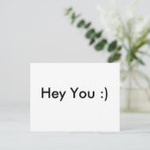 Hé jij :) briefkaart (Staand voorkant)
