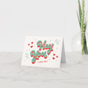 Hé Jij Ik Hou Van Jou Valentijnkaart Kaart