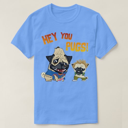 Hé, jij pugs t-shirt (Design voorkant)