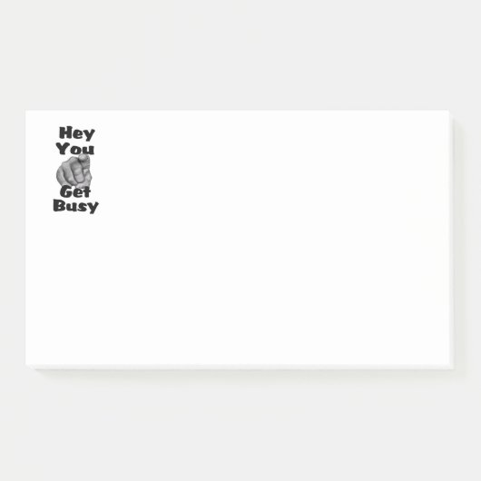 Hé jij wordt druk Grappig Post-it® Notes (Voorkant)