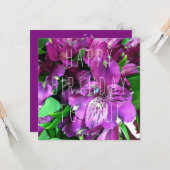 Hé, jolie fille ! Carte d'anniversaire (Devant/Arrière en situation)