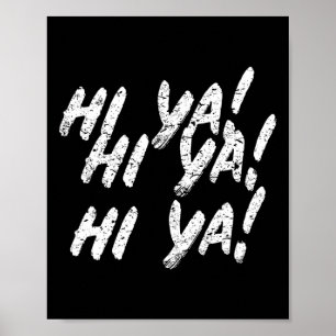 Hé! Karate Martial Arts Cadeau voor Kinderen Jonge Poster