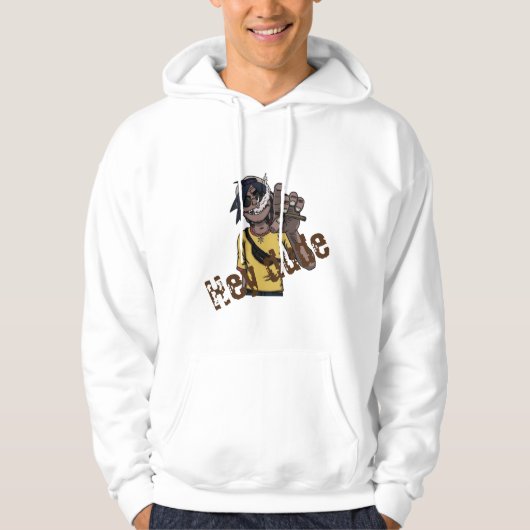 Hé kerel 100% hoodie (Voorkant)