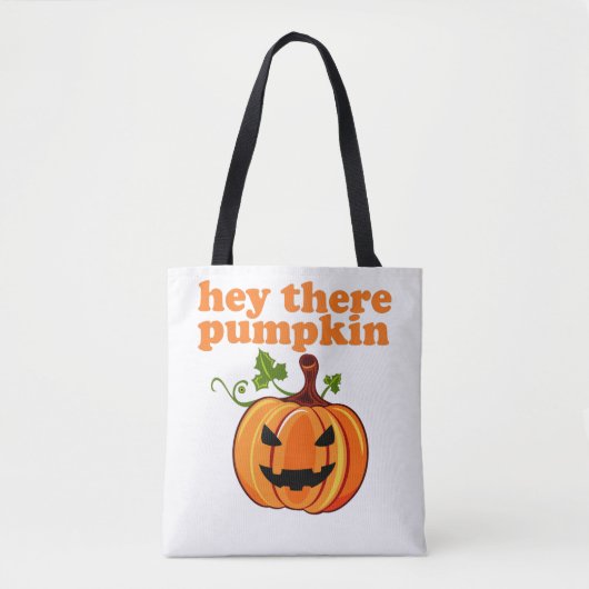 hé là citrouille sac fourre-tout halloween (Devant)