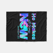 He Makes All Things New Revelation 21_5  Fleece Deken (Voorkant (Horizontaal))