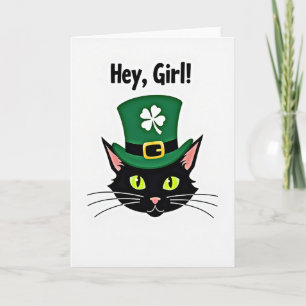 Hé Meisje Glitter Textuur Kaart