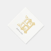HE Monogram of EH Monogram Napkins Servet (Hoek)