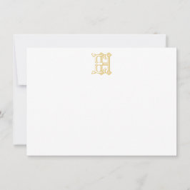 HE Monogram of EH Monogram Notecards Notitiekaartje