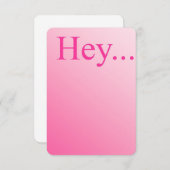 Hé.....Note Card Notitiekaartje (Voorkant / Achterkant)