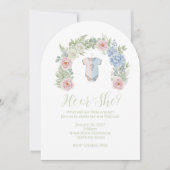 He or She? Botanical Gender Reveal Invitation (Devant)
