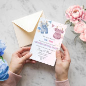 He or She Gender Reveal Party Invitation