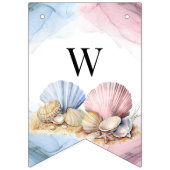 He or She We Shell Sea Coastal Gender Reveal Vlaggetjes (Tweede vlag)