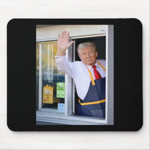 Hé, pak je hamburger Donald Trump kookt frieten ar Muismat