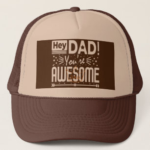 Hé pap, je vindt het typografiegeschenk geweldig trucker pet