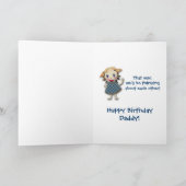 Hé papa - carte d'anniversaire (Intérieur)