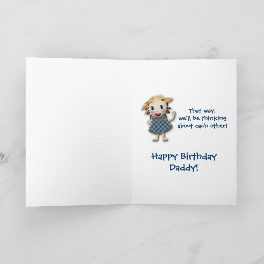 Hé papa - carte d'anniversaire (Intérieur)