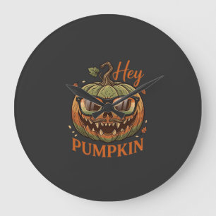 Hé Pompoen Halloween Jack Lantern Bril Snor Grote Klok
