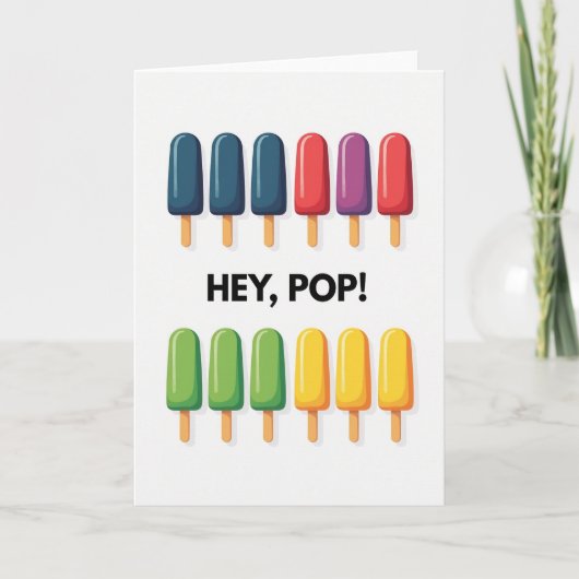 Hé Pop bâtonnets glacés carte (Devant)