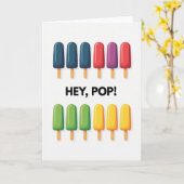 Hé Pop bâtonnets glacés carte (Fleur jaune)