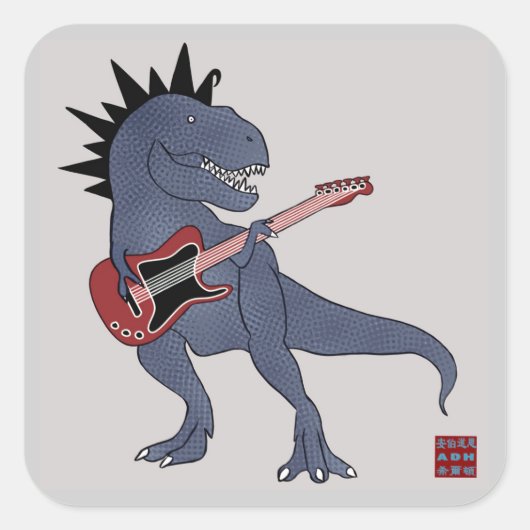 He Rex gitaar Stickers (Voorkant)