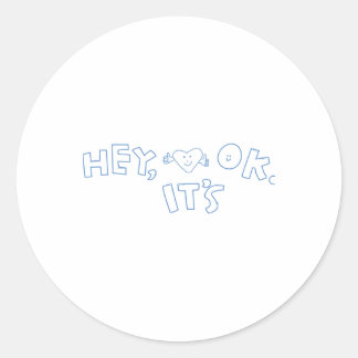 Hé Ronde Sticker