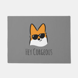 Hé tapis de porte de Corgeous