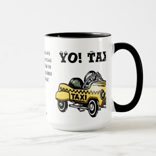 Hé! Taxi. (Gepersonaliseerd) Mok (Rechts)