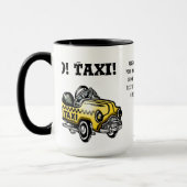 Hé! Taxi. (Gepersonaliseerd) Mok (Links)