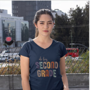 Hé, tweedeklasser, terug naar school ontwerp t-shirt