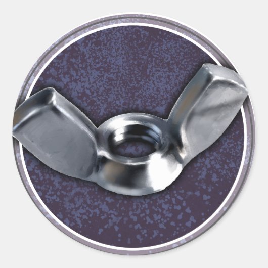 Hé, Wingnuts. Ronde Sticker (Voorkant)