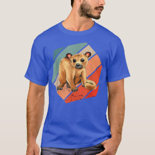 Hea  Retro Kinkajou Prehensile Animal Night T-shirt