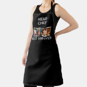 Head Chef Best Dad Ever 4 photo white black Schort (Insitu)