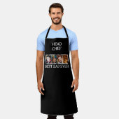 Head Chef Best Dad Ever 4 photo white black Schort (Gedragen)