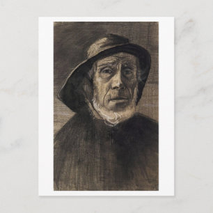 Head Fisherman, Beard Sou'wester, Vincent van Gogh Briefkaart