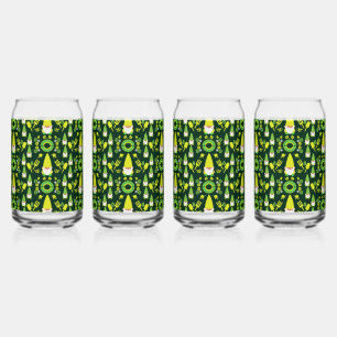 Head Garden Gnome Gardener Blikvorm Glas