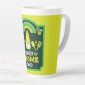 Head Garden Gnome Gardener Latte Mok (Rechterhoek)