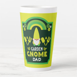 Head Garden Gnome Gardener Latte Mok