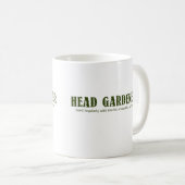 "Head Gardener" Drukte Gift Coffe/Tea Mok (11oz) (Voorkant rechts)